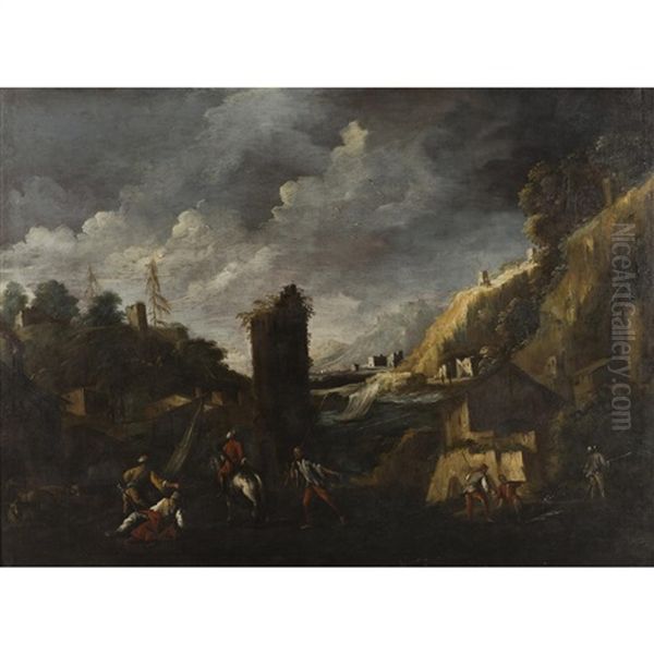 Paysage Avec Des Pecheurs - view 1