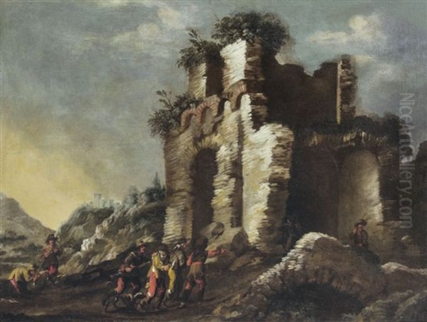 Paesaggio Con Ruderi E Briganti - view 1
