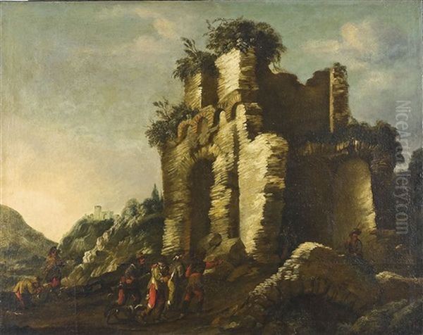 Paesaggio Con Rovine E Viandanti - view 1