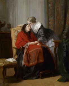 Der Besuch by Jean-Baptiste Jules Trayer