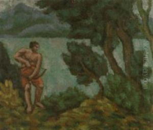 Tireur A L'arc by Georges Albert Edouard de Traz