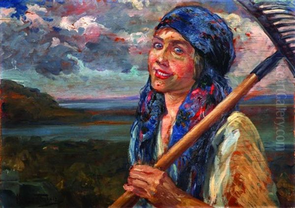 Woman With A Shovel - view 1