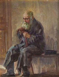 An Old Man by Maurycy Trebacz