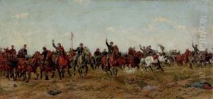 Cavalry Charge Of The Union Army by William Brooke Thomas Trego