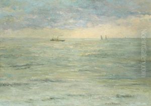 Marine Avec Voiliers Et Vapeur