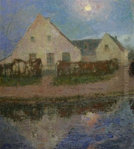Fermette Blanche Au Clair De Lune - view 1