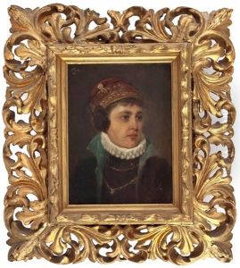 Bildnis Einer Dame In Historischer Kleidung
