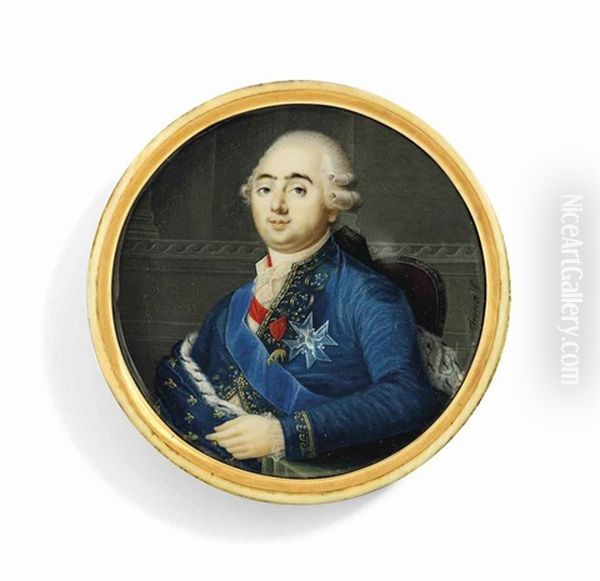 Louis Xvi (1754-1793), King Of France, In Gold-embroidered Blue Coat - view 1