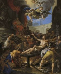 The Martyrdom Of Saint Lawrence by Francesco Trevisani