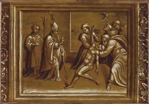 Un Vescovo Esorcizza Un Indemoniato by Girolamo da Treviso the Younger