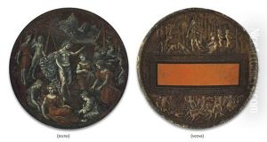 A Parade Shield: Diana And Her Nymphs (+ Diana Surprised By Actaeon And The Death Of Actaeon, Verso) by Girolamo da Treviso the Younger