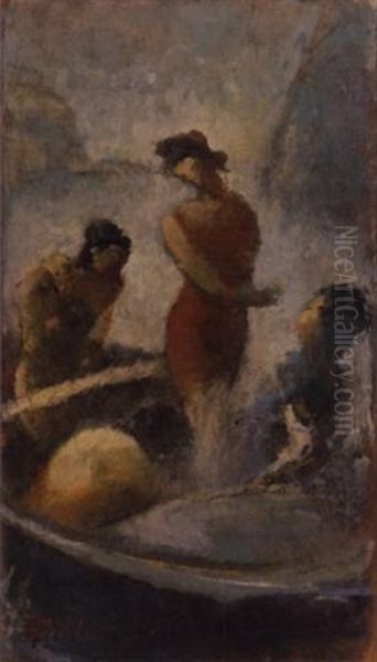 Bathers On The Boat - view 1