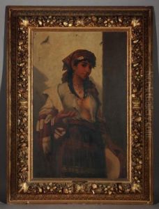 The Gypsy Girl by Anton Brentano