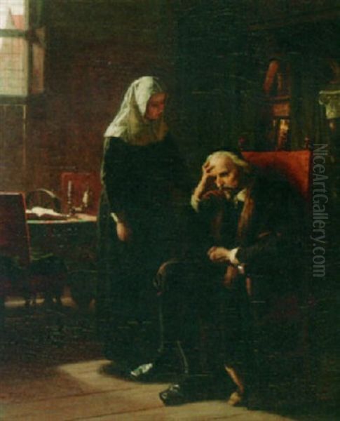 Joost Van Den Vondel In His Study - view 1
