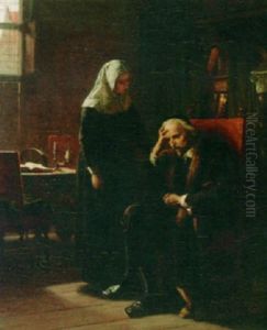 Joost Van Den Vondel In His Study