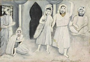 Haremsszene by Adalbert Trillhaase