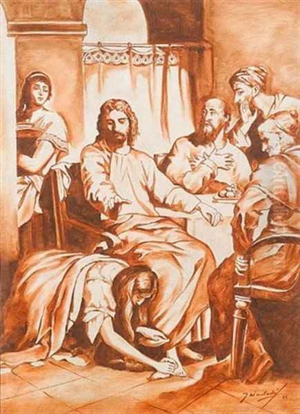 The Woman Washing Christ's Feet - view 1