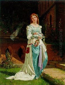 Beatrice On A Garden Terrace Beatrice On A Garden Terrace