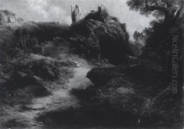 Burgruine In Felsiger Landschaft - view 1