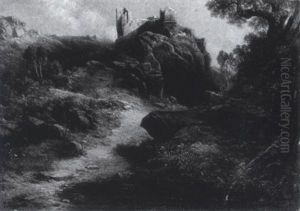 Burgruine In Felsiger Landschaft