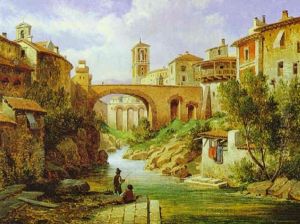 Lorea, Sardinien, Angleridylle Am Flus by Albert Ludwig Trippel