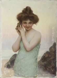 Femme Au Coquillage by Jules Octave Triquet