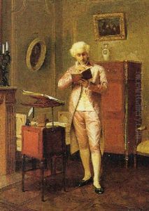 Gentiluomo In Lettura by Jules Octave Triquet