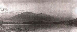 Mountainous Lake Scene Mountainous Lake Scene