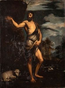 Saint Jean Baptiste Dans Un Paysage