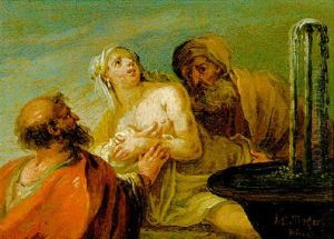 Susanne Und Die Beiden Alten by Johann Sebastian Troger