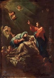 Der Tod Des Hl. Joseph (wohl Entwurf Fur Ein Altarblatt) by Paul Troger