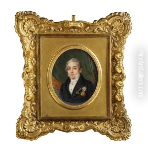 Portrait Of A Gentleman Wearing The Breast Star Of The Ordre Du Saint-esprit