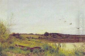 Jaeger Ved Soro So by Harald Trolle