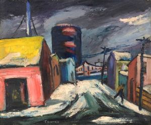 Winter--gowanus Canal by Abram Tromka