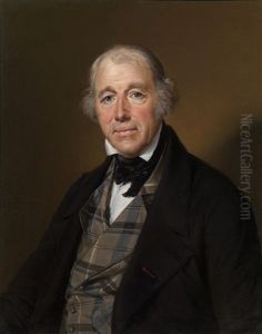 Portrait Of A Gentleman In A Plaid Waistcoat