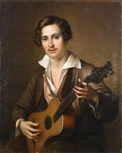 The Guitar Player by Vasili Andreevich Tropinin