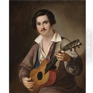 The Guitar Player by Vasili Andreevich Tropinin