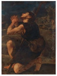 Herde I Tillbedjan by Girolamo Troppa