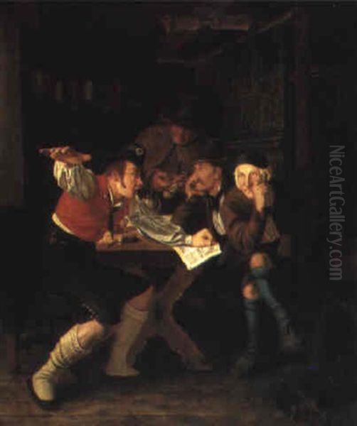Men In A Tavern - view 1