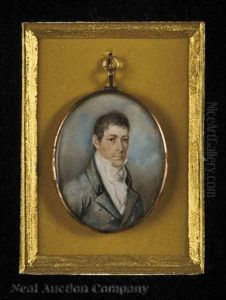 Portrait Miniature Of Jacob Cummings by Benjamin Trott