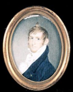 An Unknown Gentleman From Philadelphia, With Light Brown Side Whiskers by Benjamin Trott