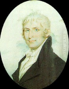 Mr. John Sims In Black Coat, White Waistcoat And Tied Stock by Benjamin Trott