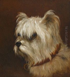 Portrait Of A Terrier by Newbold Hough Trotter