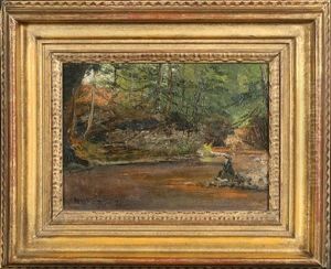 Landscape Of Delaware Water Gap by Newbold Hough Trotter
