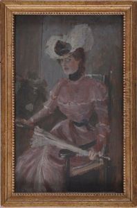 Portrait Of Lulu Morris (sketch) by Pierre Troubetzkoy