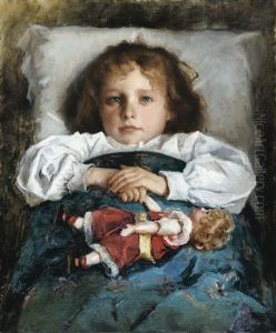 Portrait Of A Child With A Doll