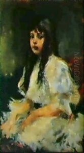 Ritratto Di Fanciulla by Prince Paolo Troubetzkoy