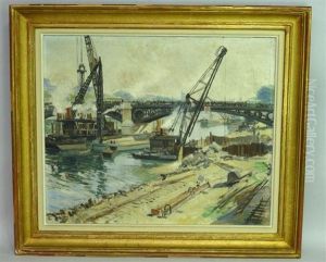 Constructions Sur La Seine by Henri Georges Troussard
