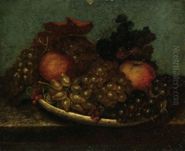 Platte Mit Fruchten (+ Korb Mit Fruchten; Pair) - view 1