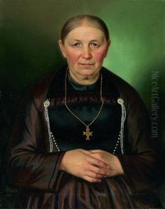 Portrat Einer Innerschweizer Bauerin by Jost Troxler